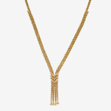 Gold V Rope Jewelry Set