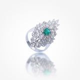 Emerald Plume Ring